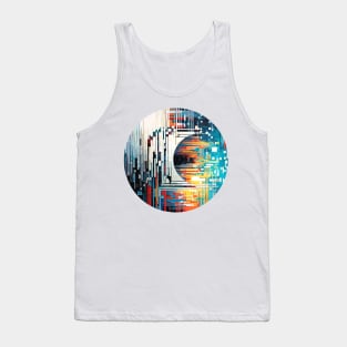 World City Circle Of Life Optimistic Fun Abstract Tank Top